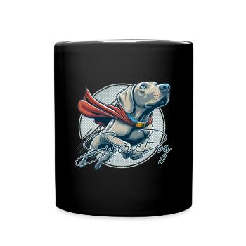 Grand chien braque de Weimar Weimi Cape cadeau - Mug uni - noir - Devant