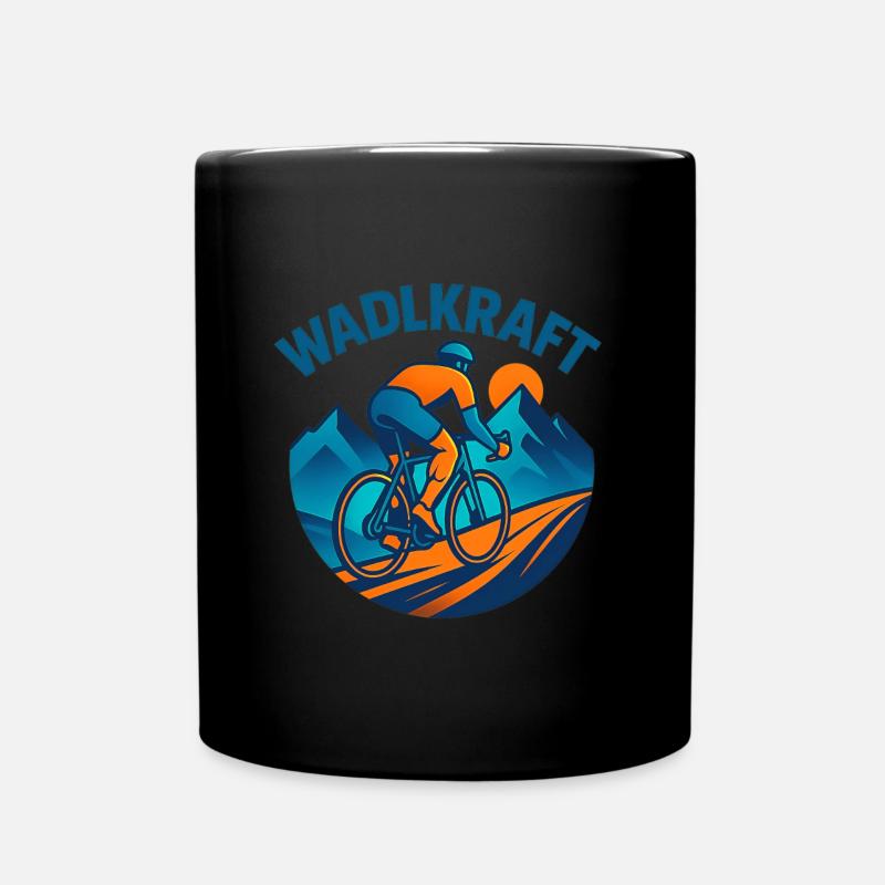 Wadlkraft – Mensch, Maschine, Berg - Tasse einfarbig - Schwarz