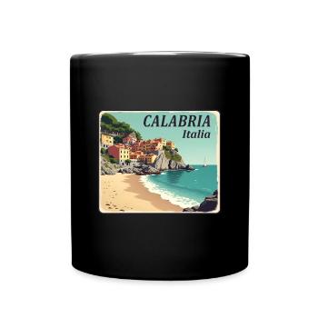 Calabria Coastal Location - Full Colour Mug - black - Front