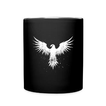 White Phoenix - Full Colour Mug - black - Front