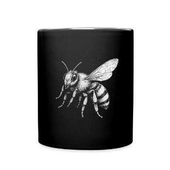 Une abeille - Mug uni - noir - Devant