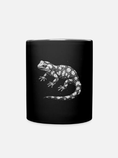 Feuersalamander - Tasse einfarbig - Schwarz