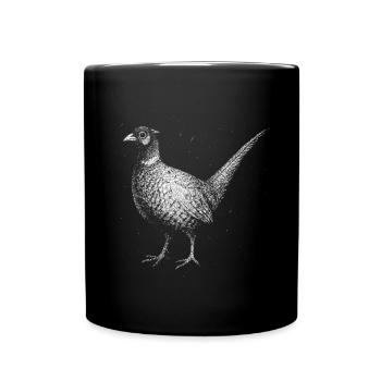 Ein Fasan - Tasse einfarbig - Schwarz - Vorne