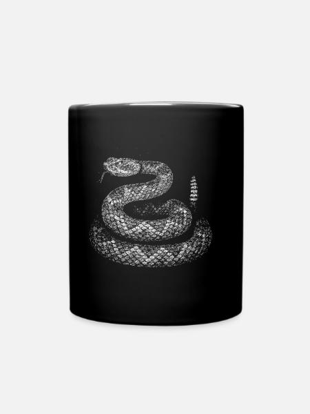 Schlange - Tasse einfarbig - Schwarz