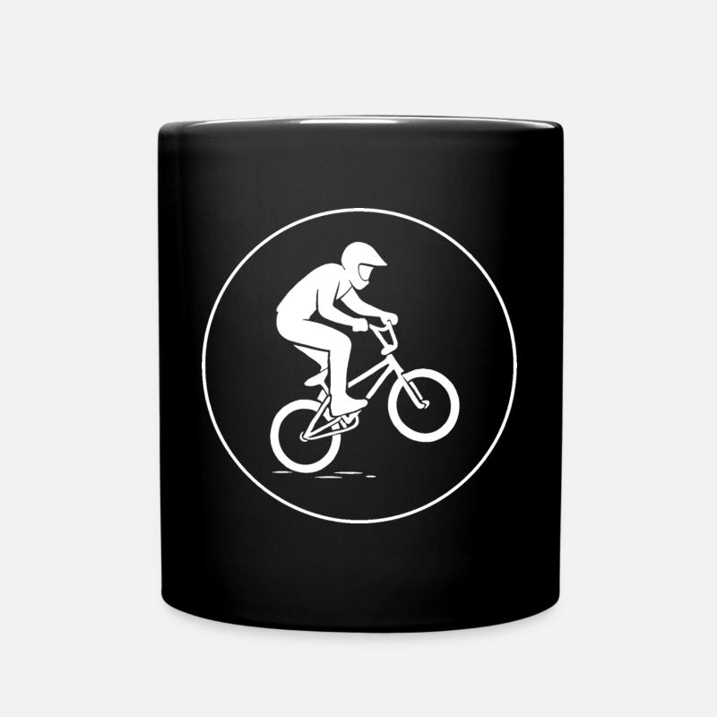 BMX pictogram - Full Colour Mug - black