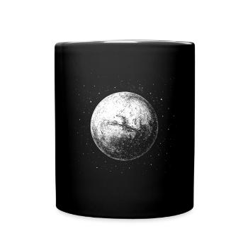 Aimant martien - Mug uni - noir - Devant