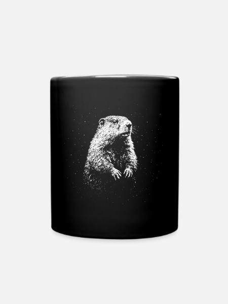 Wächter der Wildnis - Tasse einfarbig - Schwarz