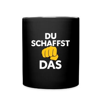 Vous pouvez le faire – Motif du Poing - Mug uni - noir - Devant