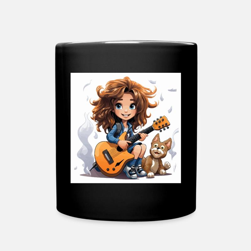 Le guitariste inspiré - Mug uni - noir