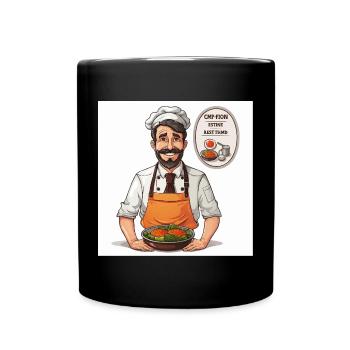 Die Gourmet-Couture - Tasse einfarbig - Schwarz - Vorne
