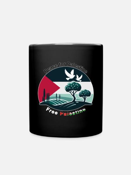 Paix pour la Palestine - Mug uni - noir
