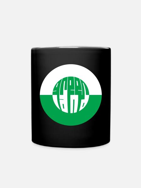 GREENLAND Greenland round - Full Colour Mug - black