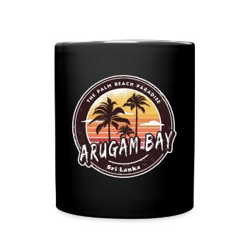 Arugam Bay Sri Lanka Strand Design - Tasse einfarbig - Schwarz - Vorne