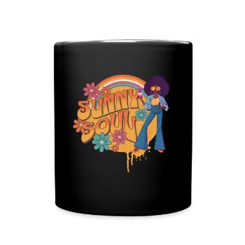 Sunny Soul - Vibrations des années 70 ! - Mug uni - noir - Devant