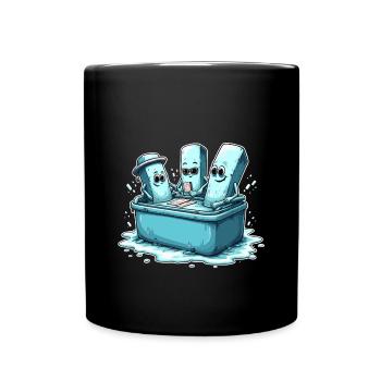 Icecube Lolly Pool Party Design - Mug uni - noir - Devant