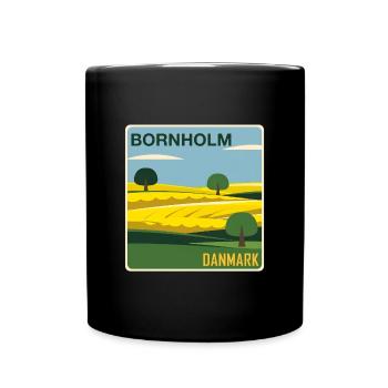 Bornholm Daenemark - Tasse einfarbig - Schwarz - Vorne