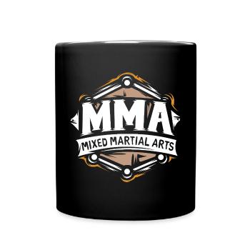 Logo MMA – Conception de combattant d’arts martiaux mixtes - Mug uni - noir - Devant