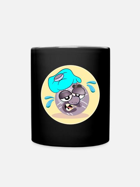 Pétanque Sommer Boule - Tasse einfarbig - Schwarz