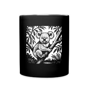 Tropen-Koala Klassik - Tasse einfarbig - Schwarz - Vorne