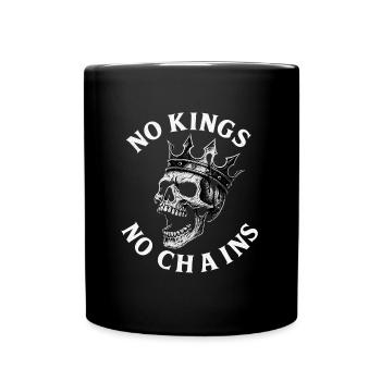 No Kings No Chains Skull - Full Colour Mug - black - Front