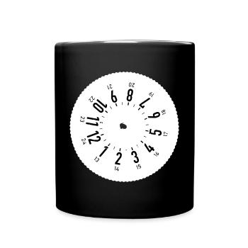 Fahrtenschreiber 24/7 - Tasse einfarbig - Schwarz - Vorne