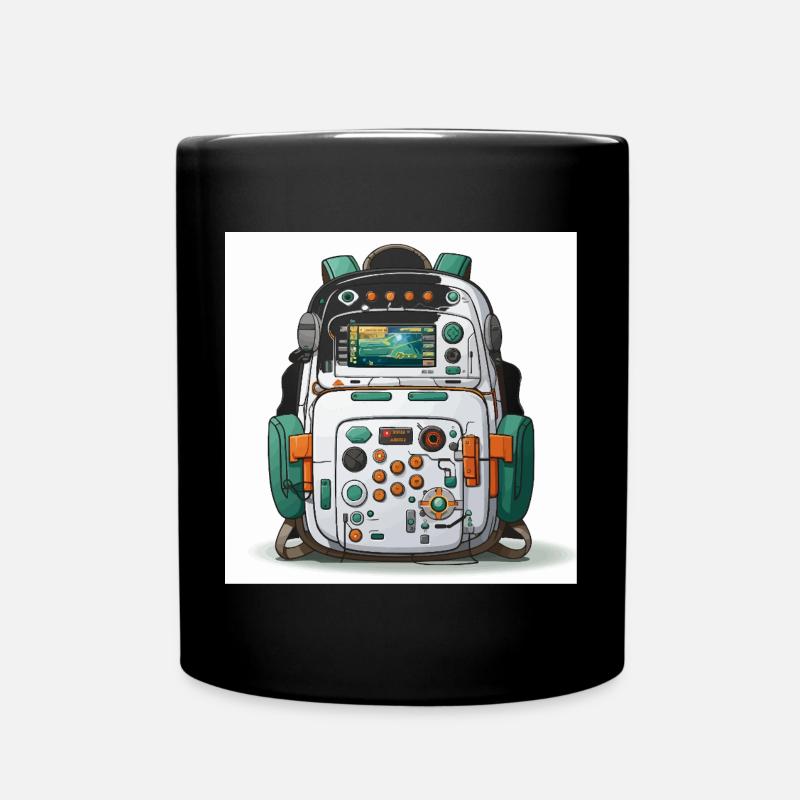 Die Geeks Tech Carry - Tasse einfarbig - Schwarz