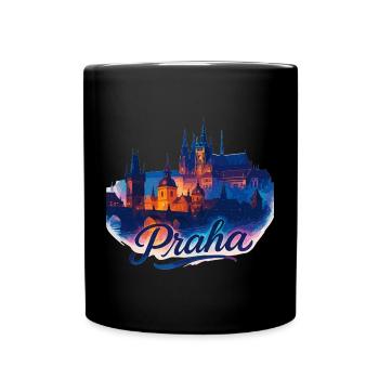 Prague Prague City Czech Republic Silhouette Gift - Full Colour Mug - black - Front