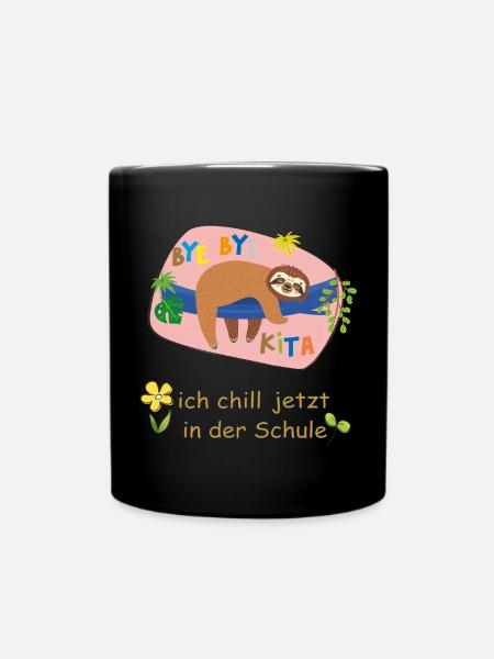 bye bye Kita - Tasse einfarbig - Schwarz