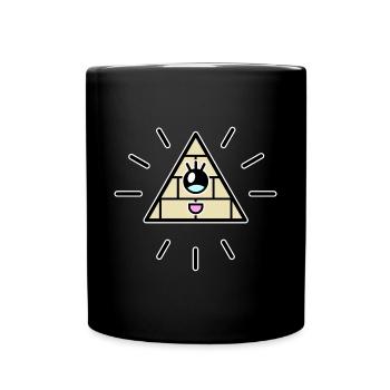 Illuminati Kawaii - Tasse einfarbig - Schwarz - Vorne
