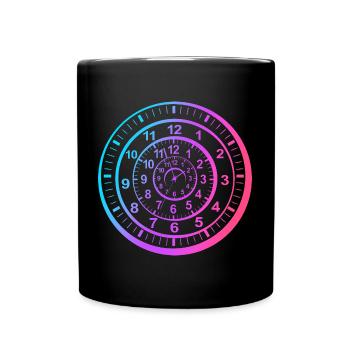 Time travel - Full Colour Mug - black - Front