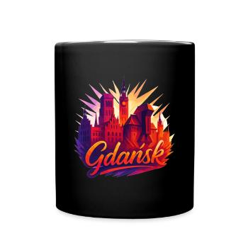 Gdansk Gdańsk Golden City Baltic Sea Poland Gift - Full Colour Mug - black - Front