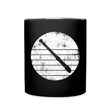 Flute Sketch - Full Colour Mug - black - Front