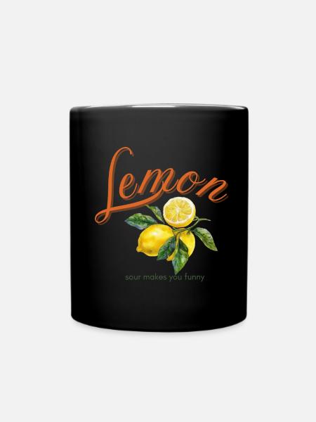 Lemon - Tasse einfarbig - Schwarz