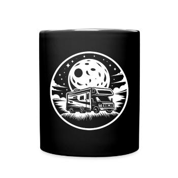 Camping-car Silhouette Camping Reis - Mug uni - noir - Devant