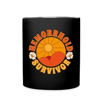 Hemorrhoid Survivor - Full Colour Mug - black - Front
