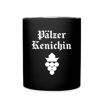 Pälzer Kenichin, Weinfest - Tasse einfarbig - Schwarz - Vorne