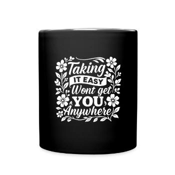 Motivationsshirt – Kein Erfolg ohne Einsatz - Tasse einfarbig - Schwarz - Vorne