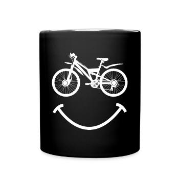 MTB Mountainbike - Tasse einfarbig - Schwarz - Vorne