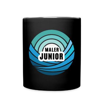 Maler Junior Nachfolger Sohn Kind Junge Nachwuchs - Tasse einfarbig - Schwarz - Vorne