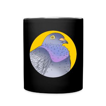 Pigeon Race Pigeon Pigeons - Full Colour Mug - black - Front