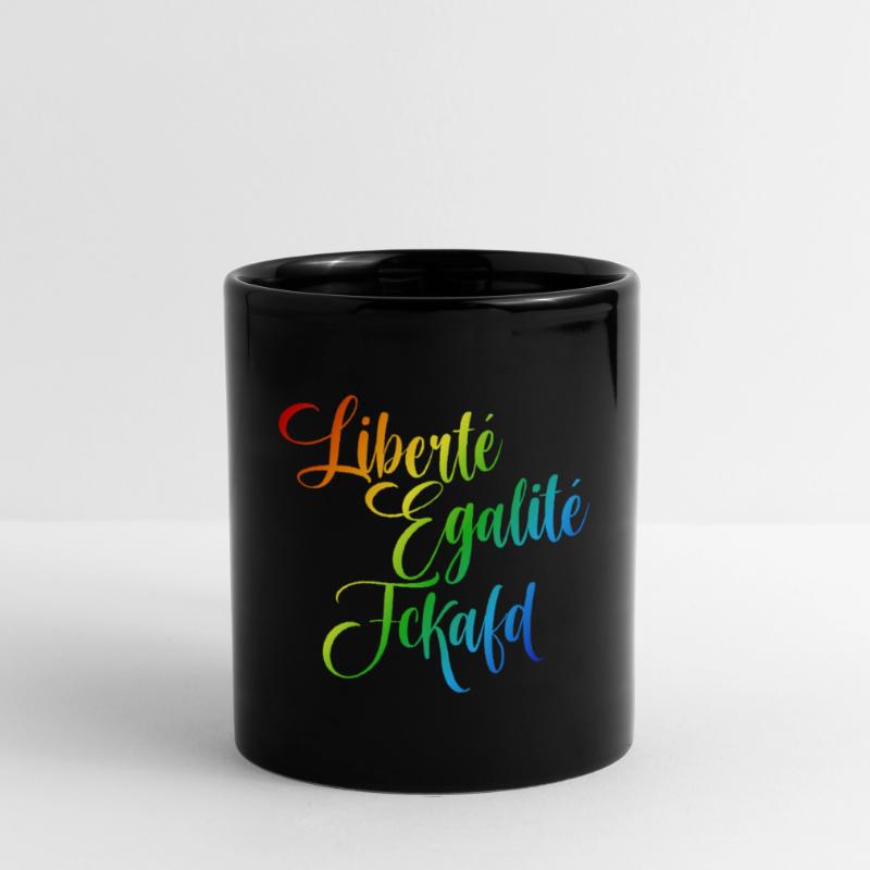 Rainbow Liberté Égalité Fraternité Mug uni