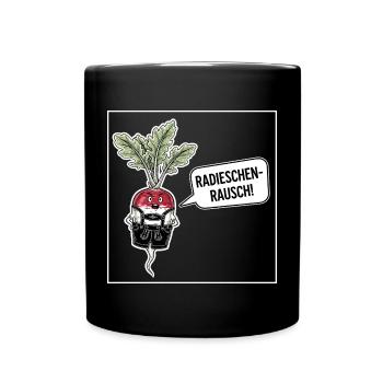 Radish rush ! - Full Colour Mug - black - Front