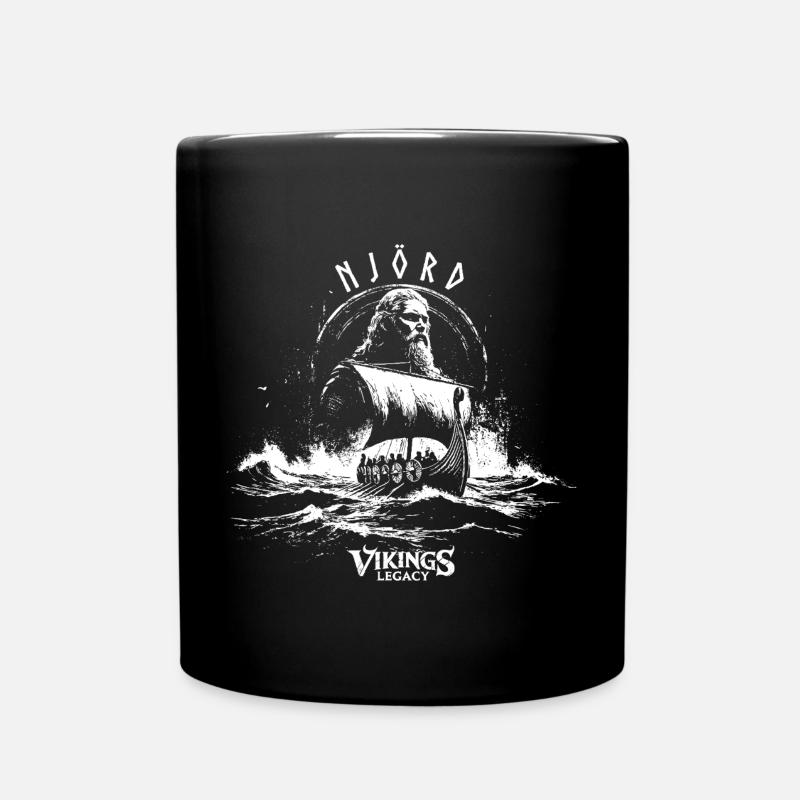 Njörd - le dieu viking de la mer - Mug uni - noir