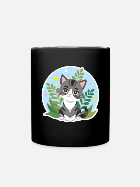 Kaetzchen - Tasse einfarbig - Schwarz