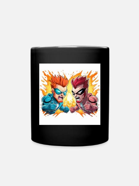 Machtkampf - Tasse einfarbig - Schwarz