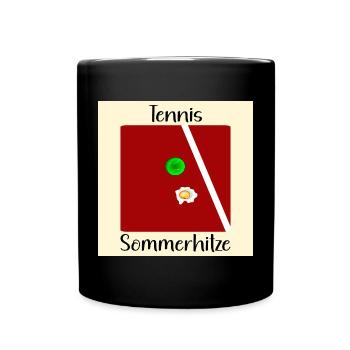 SOMMER TENNIS SPIEGELEIER - Tasse einfarbig - Schwarz - Vorne