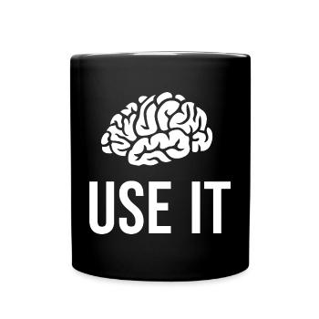 Dictons amusants pour les smartasses et les high-flyers - Mug uni - noir - Devant
