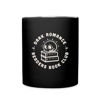 Dark Romance Totenkopf Buchclub und Bücher - Tasse einfarbig - Schwarz - Vorne