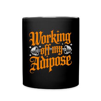 Working off my Adipose Workout Training - Full Colour Mug - black - Front