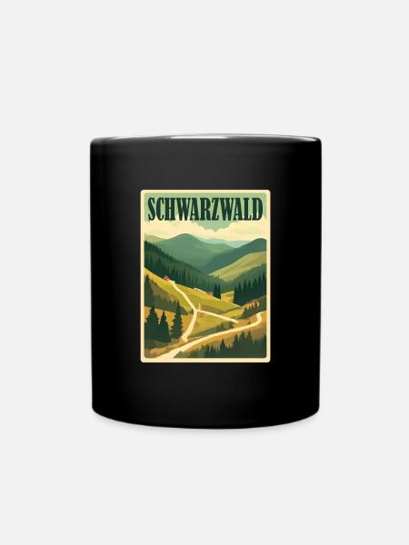 Schwarzwald - Tasse einfarbig - Schwarz
